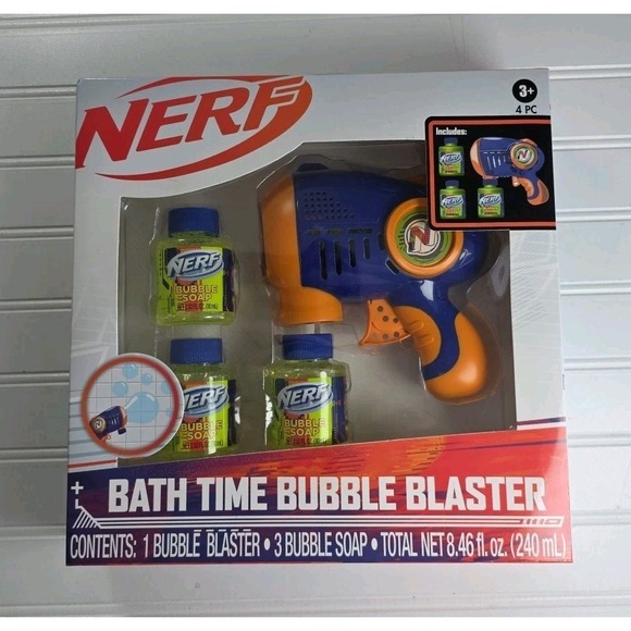 Nerf Other - Nerf BATH TIME BUBBLE BLASTER 3 Bottles of Bubble Soap NEW!